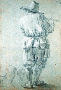 Flute-playing Shepherd, 1644 by Nicolaes Pietersz. Berchem